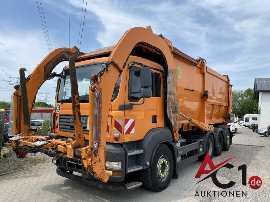 Bild MAN TGA 35.400 8x4-4 BL Müllwagen Frontlader/Überkopflader