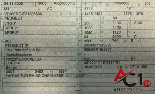 Bild Peugeot 407 2.0 Limousine